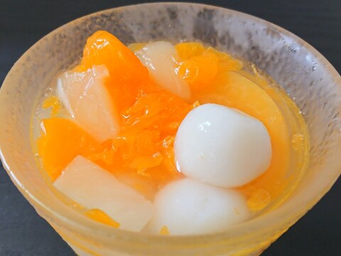 シュワッと簡単 白玉フルーツポンチ レシピ 作り方 By ドキドキはーと 楽天レシピ